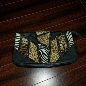 Leopards and Zebra Clutch